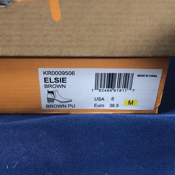 COPY - Korks Elsie brown ankle boots New with box size 8.5, - Picture 6 of 7